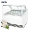 Buy cheap Upright Ice Cream Display Cabinet , Hard Curved Countertop Ice Cream Dipping Cabinet from wholesalers