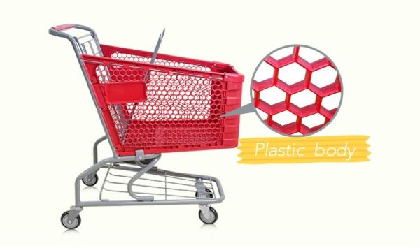 Buy cheap Plastic shopping trolley/carts in supermarket from wholesalers