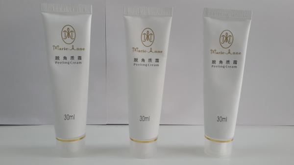 30ml White Soft Aluminum Barrier Laminated Cosmetic Plastic Tube For Peeling