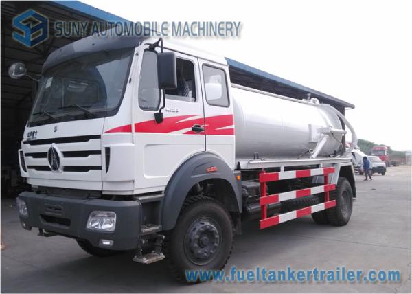 Buy cheap Beiben Off Road 4x4 Vacuum Tank Truck Sewage Suction Tanker Truck from wholesalers
