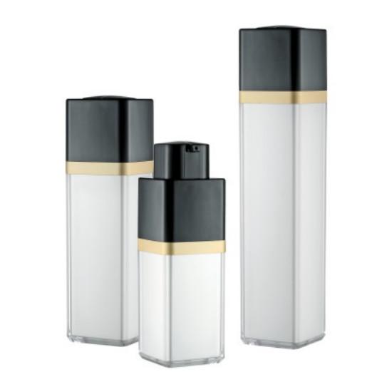 Buy cheap Rotary Square Airless Bottle 15ml 30ml 50ml Double Wall Silk Screening Matte Packaging Bottle from wholesalers