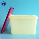 Recycle PP Square Food Buckets For Soda Cookies / Biscuit Below 121℃