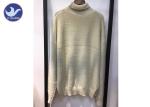 Turtle Neck Pearl Studs Womens Knit Pullover Sweater Long Sleeves High Collar
