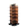 Buy cheap Double Sided Wooden Beverage Holder Red Bull Display Stand With Wheels from wholesalers