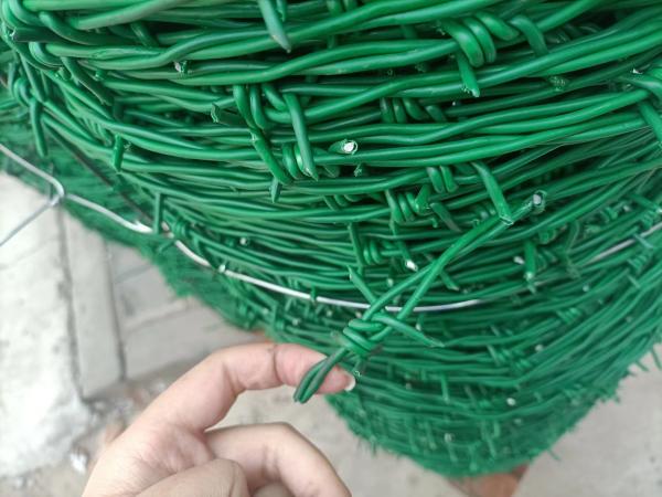 Buy cheap 16 Gauge Pvc Coated Barbed Wire For Military Defence from wholesalers