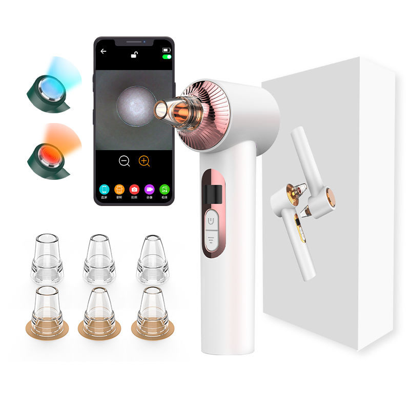 Dropshipping SUB Rechargeable Electric Blackhead Remover Vacuum Low Moq With 6 Different Heads