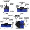 Buy cheap 4pcs Drill Brush Set Drill Powered Extrusion Molding Cleaning from wholesalers