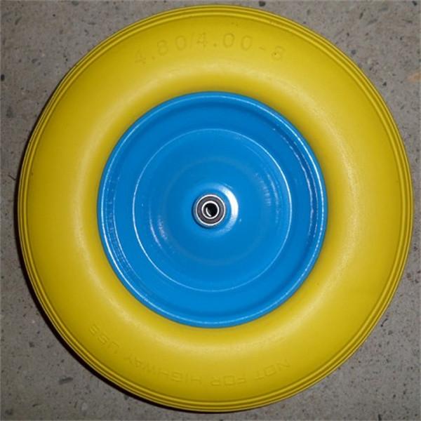Buy cheap 4.00-8 Solid Pneumatic Wheels Flat Free Tire Polyurethane Folding Wagon Beach Wheels from wholesalers