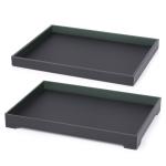 Free sample new design blackish green PMMA acrylic hotel bed tray