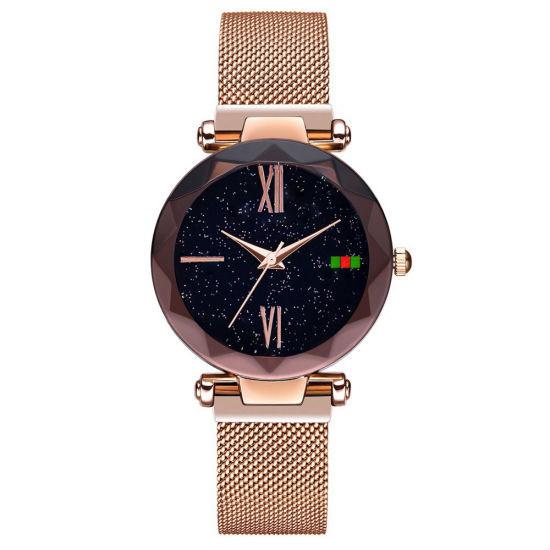 Buy cheap 32mm Multi Color Alloy Case Fashion Ladies Fashion Wrist Watch with Magic Mesh Band from wholesalers