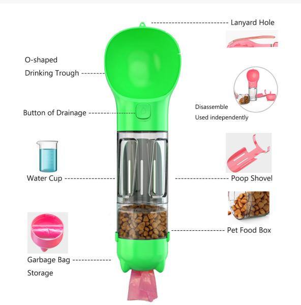 Buy cheap Recycling Dispenser Pet Feeders Dog Water Drinking Bottle Multifunction from wholesalers