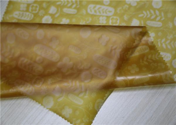 Buy cheap Gold TPU Leather Printed Flower Pattern For Garment Bags 0.15 Mm Thickness from wholesalers