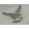 Buy cheap Customized Zinc Alloy 3D Military Emblem , Antique silver Police Pin Badge from wholesalers
