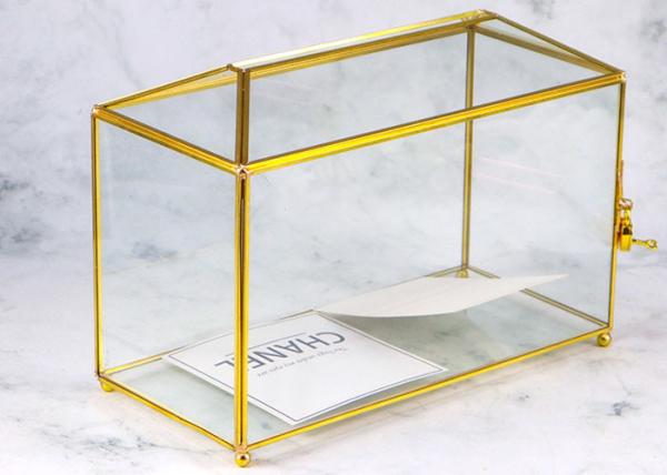 Buy cheap Wedding glass card box collection artifact open lid letter induction box desktop glass ornaments Yiwu wholesale from wholesalers