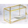Buy cheap Wedding glass card box collection artifact open lid letter induction box desktop glass ornaments Yiwu wholesale from wholesalers