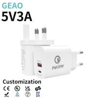 Buy cheap OEM 5V 3A 20W Iphone GaN Fast Charger Ultra High Voltage Charger product