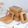 Buy cheap Wholesale Kraft Paper Food Box Salad Fruit Takeaway Box Lunch Packaging Box With Clear Window from wholesalers