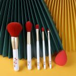 Special Flower Pattern 5PCS Travel Makeup Brush Personalized For Powder