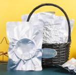 Silver Color Big Vacuum Sealed Bag Aluminum Foil Food Packaging Bags Vacuum Heat