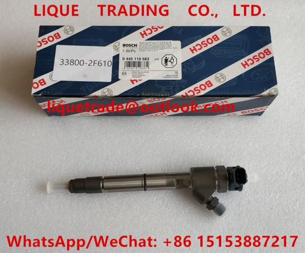 BOSCH Common rail injector 0445110583, 0445110584 for HYUNDAI D4HB EURO 6 33800
