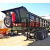 Buy cheap Side Semi Dump Trailers Thtree Axle ABS Optional 50 Tons Payload Capacity from wholesalers