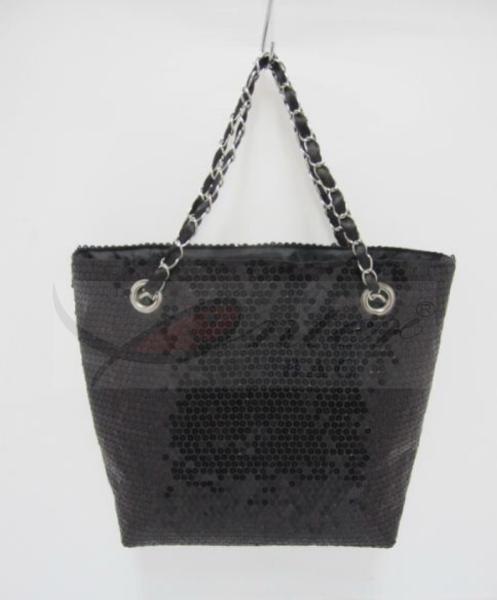Buy cheap Large Capacity Black Sequin Handbag / Black Sequin Shoulder Bags For Girls from wholesalers