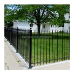 America Market Fancy Garden Powder Coated Black Metal Fencing with 20x20mm