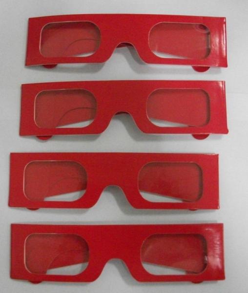 Buy cheap Paper Stereoscopic 3d Glasses For Watch 3D Games , 405x38mm Size from wholesalers