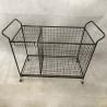 Buy cheap Black Color Removable Metal Supermarket Display Racks With Wheels from wholesalers