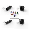 Buy cheap Indoor Custom XLR 4 Pin Male Female Connector Plug Socket Zinc Alloy Shell from wholesalers