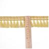 Buy cheap 5.5cm Metallic Gold Silver Tassel Fringe Trim For Cushion from wholesalers