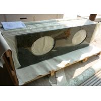 Buy cheap Uba Tuba Granite 61 Inch Prefab Vanity Tops With Double Sink Holes product