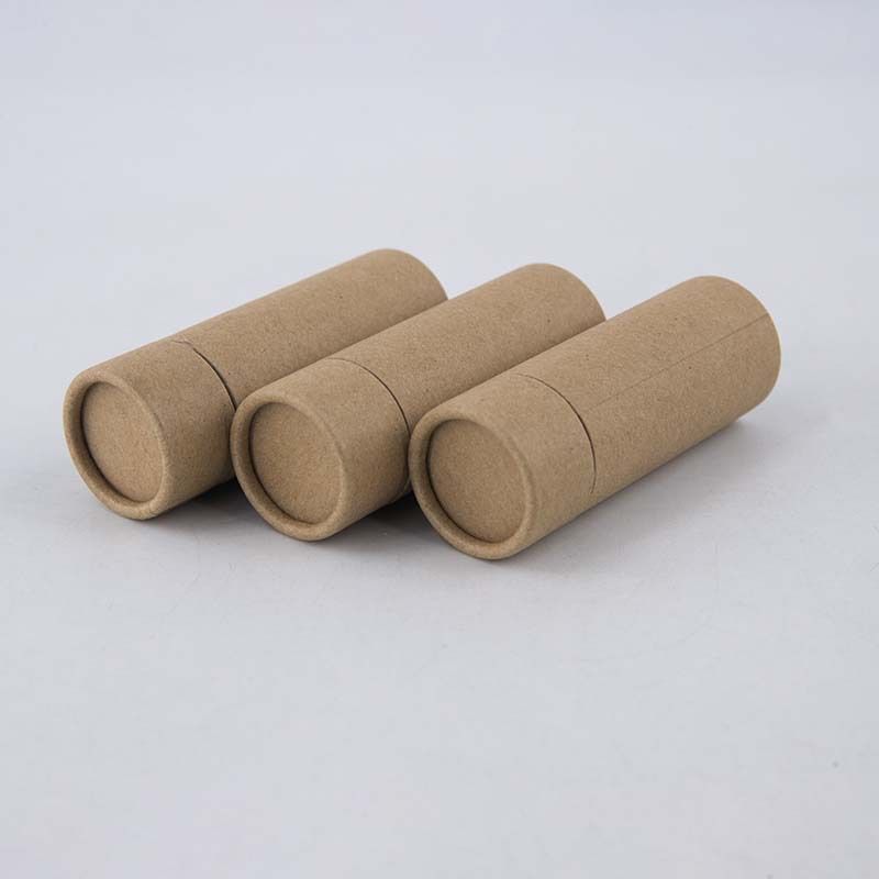 Recyclable Handmade Cylindrical Shape Food Grade Kraft Paper Round Tube Box for Tea/ Coffee/ Flower Gift Packaging