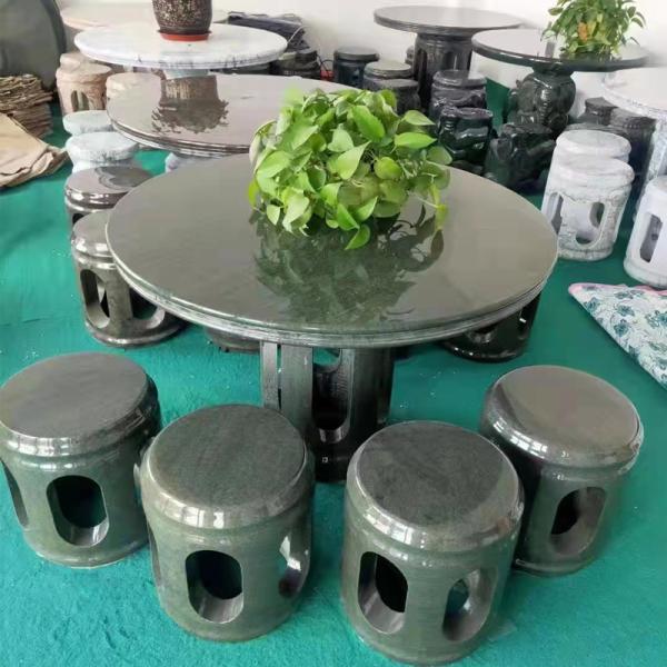 Buy cheap Chinese Style Natural Granite Stone Outdoor Garden Stone Table Round Shape from wholesalers