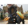 Buy cheap Infrared Self - Acting Life Size Fiberglass Dinosaur Statue In Amusement Park from wholesalers