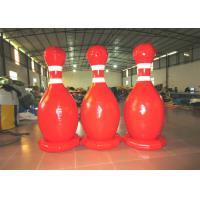 Buy cheap Large Sealed Inflatable Water Games Giant Inflatable Bowling Set 2.2mh 0.65mm product