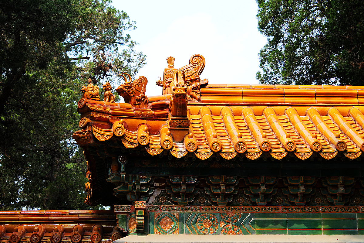 Handmade Sintered Japanese Buddhist Temple Roof Traditional Chinese Ceramic Tiles