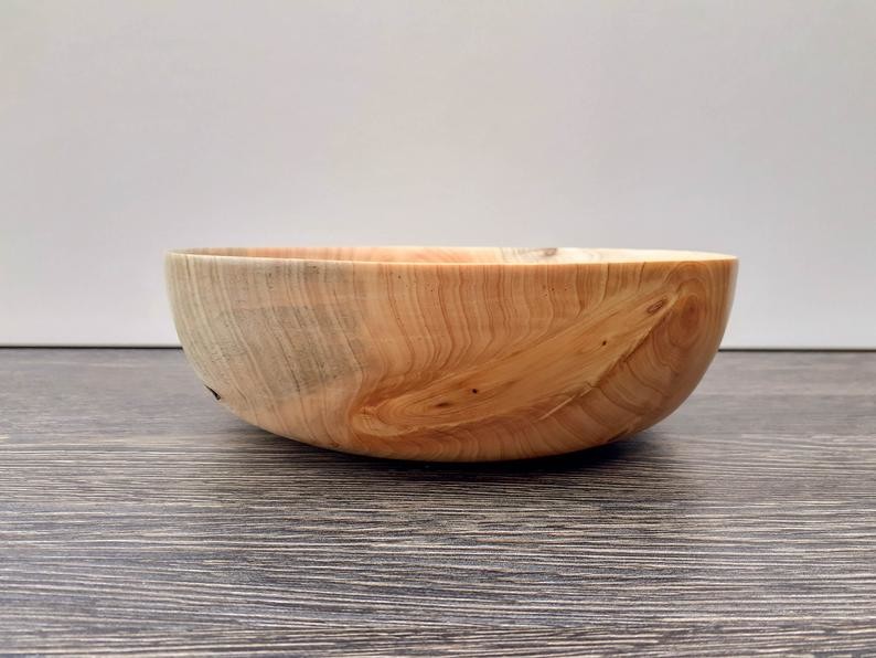 Beech Wood Large Wooden Fruit Bowl