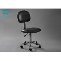 Buy cheap Black / Blue PU Leather Lab Chairs With Wheels 400-600mm Adjustable Height product
