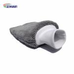 28x16cm 70% Polyester 30% Polyamide Grey Microfiber Cloth Car Washing Glove Mitt