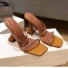 Buy cheap Patent PU OEM 10cm Block Heel Dress Sandals Open Toe High Heel Sandals from wholesalers