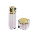 Buy cheap 50ml Capacity Square Lotion Bottle Luxury Cosmetic Container with Acrylic Collar from wholesalers