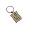 Buy cheap Laser Engraving Logo Leather Key Chains 55mm 4mm Pink Key Ring Advertising from wholesalers
