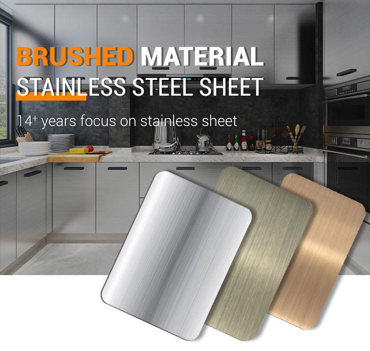 ISO Ss Brush Finish Sheet 316 Hairline Stainless Steel Plate