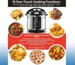 2 In 1 Nonstick Electric Pressure Cooker With Fryer Commercial Cooking