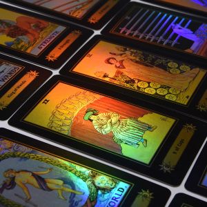 Wholesale Customized Laser Tarot Gold Foil Card Holographic CMYK Printing from china suppliers