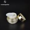 Buy cheap 30ml 50ml Luxury Plastic Lotion Bottles Cosmetic Acrylic Spray Bottle With Gold Caps from wholesalers