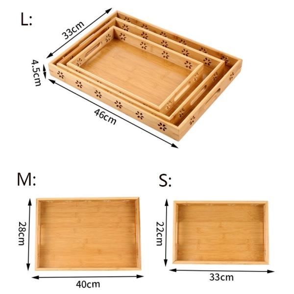 Buy cheap 3L Sustainable Bamboo Serving Tray For Dessert Food ISO9001 certificated from wholesalers