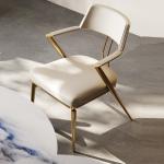 Nordic american style restaurant golden ss home furniture dining room chairs