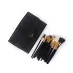 Goat Hair 7pcs Black Cosmetic Makeup Brush Set Environmental Friendly